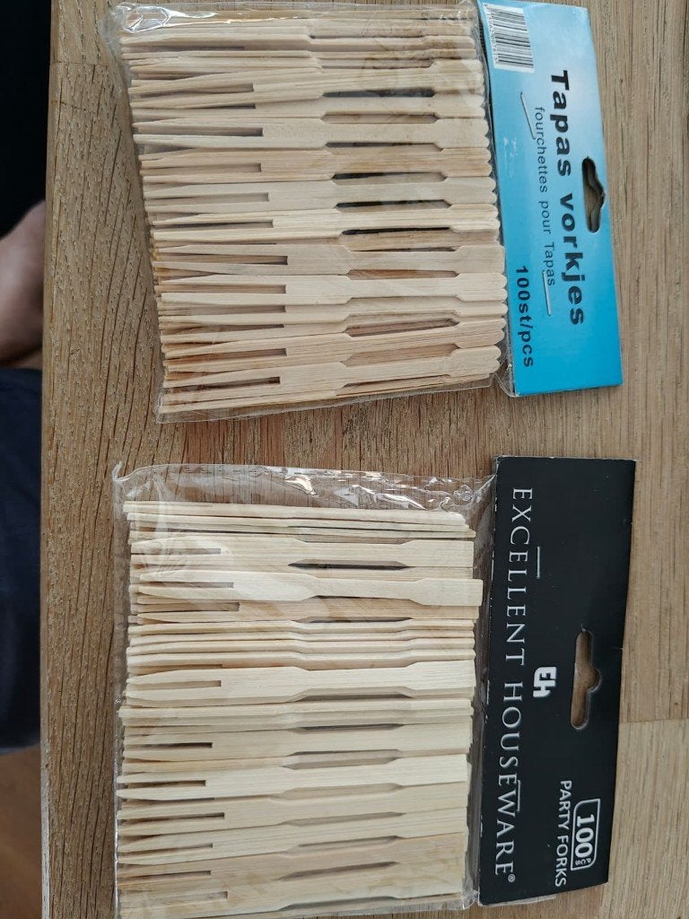 Tapas prikkers 200 stuks, Ophalen, Overige stijlen, Aardewerk, Schaal of Schalen