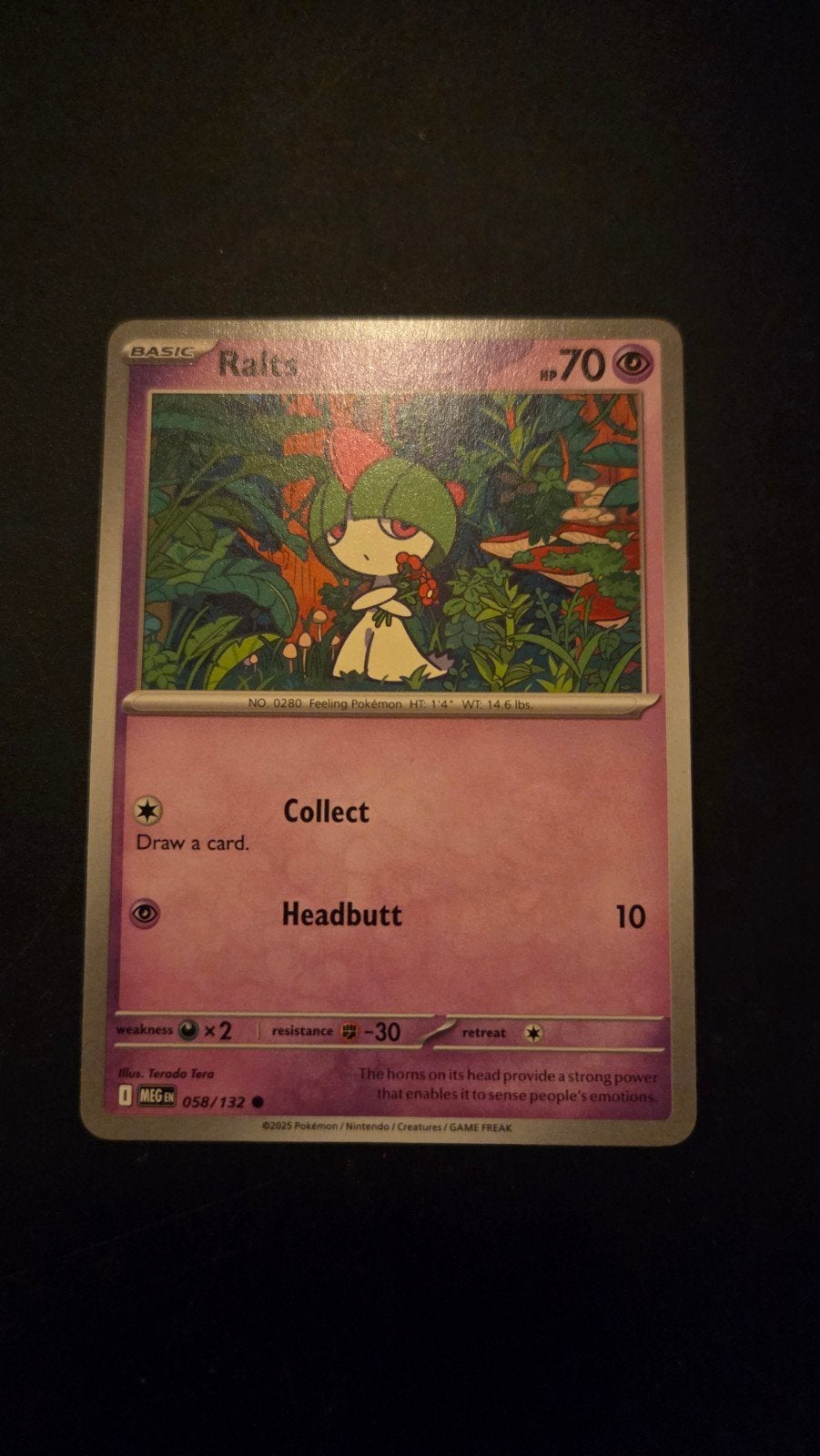 Pokémon Kaart: Ralts 058/132 - Mega Evolution Set, Verzenden, Zo goed als nieuw, Losse kaart