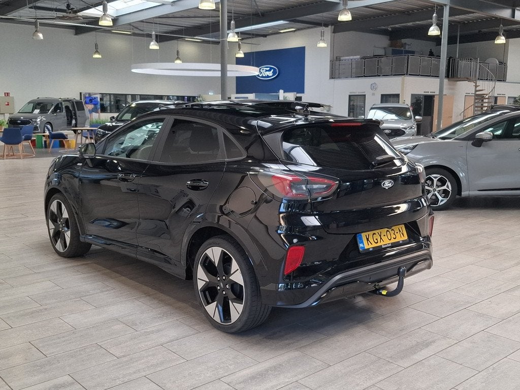 Ford Puma EcoBoost Hybrid 155PK ST-Line X | Trekhaak | Winte, Auto's, Ford, 12 maanden, Zwart, 1226 kg, Zwart