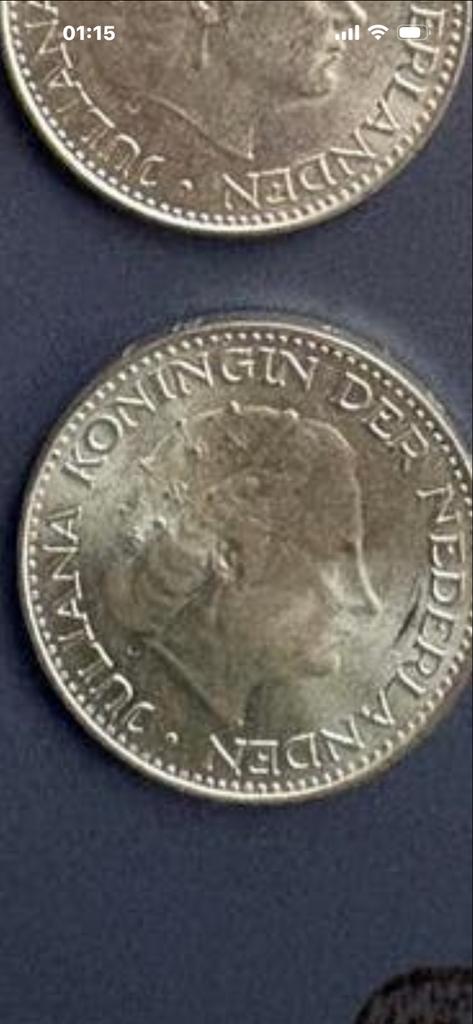 20x Zilveren 1 Gulden 1967 Juliana UNC - Zeldzaam Jaar, Postzegels en Munten, Munten | Nederland, Ophalen, 1 gulden, Koningin Juliana