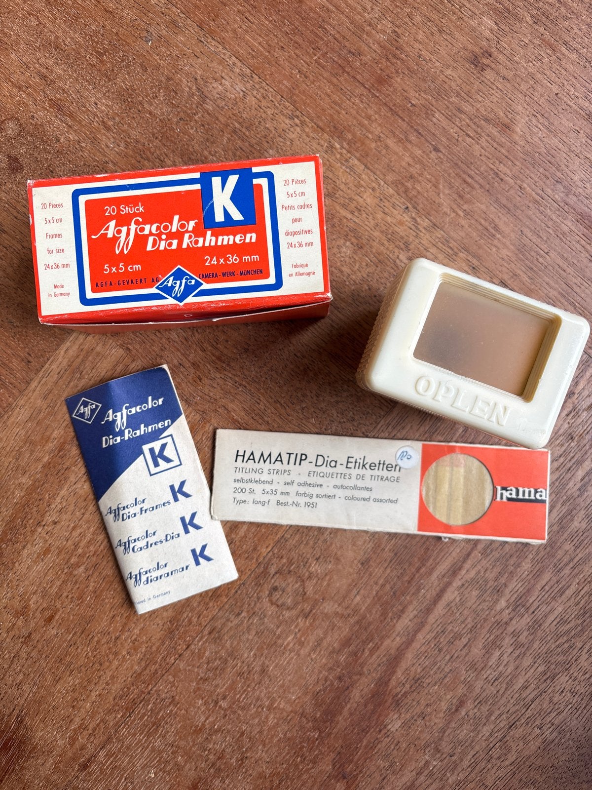 Vintage Agfacolor Dia Ramen & Accessoires - Fotografie, Audio, Tv en Foto, Diaprojectors, Ophalen, Gebruikt