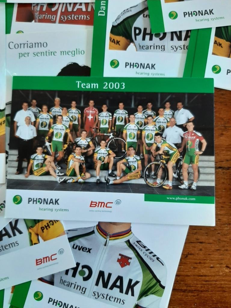 Wielerploeg Team Phonak 2003, Ophalen of Verzenden, Zo goed als nieuw, Buitenlandse clubs, Poster, Plaatje of Sticker