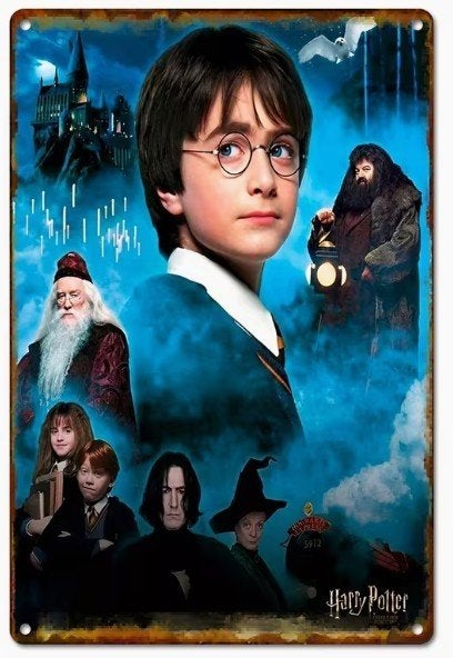 Metalen wandbord met Harry Potter (01)., Verzenden, Nieuw, Overige typen