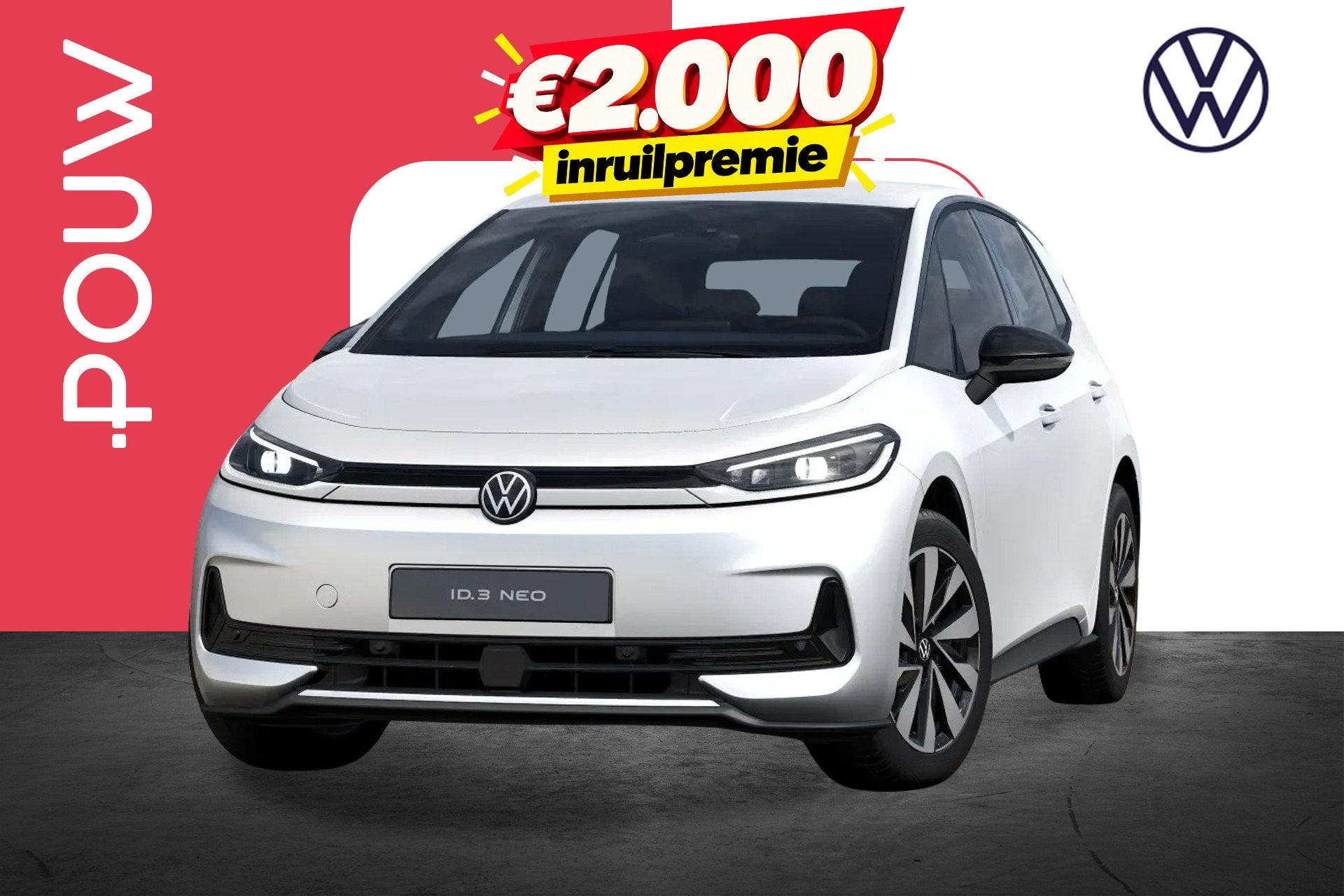 Volkswagen ID.3 Neo Trend 170pk 50 kWh | Comfort Pakket | St, Auto's, 12 maanden, Zwart, ID.3, Wit