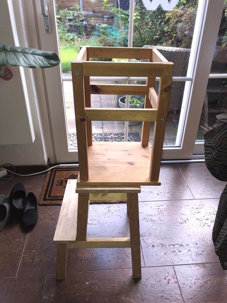 Montessori leertoren learning tower ikea, Ophalen, Gebruikt, Ontdekken