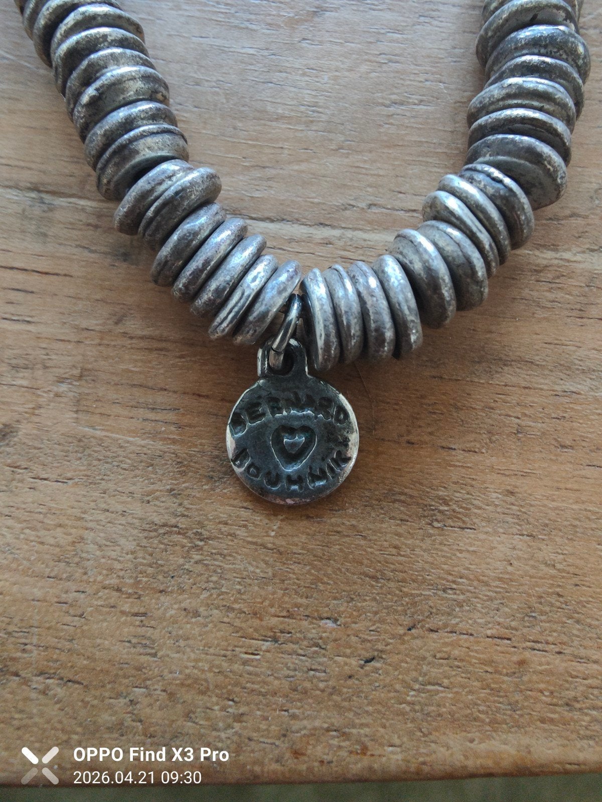 Bernard Bouhnik 925 Sterling Zilver Vintage Armband, Sieraden, Tassen en Uiterlijk, Armbanden, Gebruikt, Ophalen of Verzenden