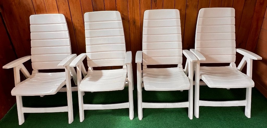 Hartman Master Club standen tuinstoelen stoelen 4 stuks, Tuin en Terras, Tuinstoelen, Ophalen, Gebruikt, Kunststof, Verstelbaar