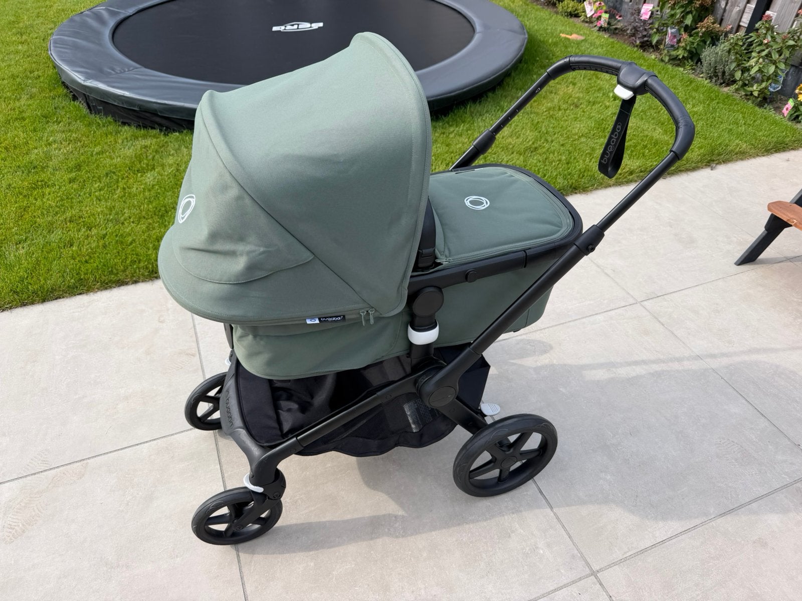 Bugaboo Fox 5 Forest green 2‑in‑1 kinderwagen + Maxi-Cosi ad, Bugaboo, Verstelbare duwstang, Zo goed als nieuw, Ophalen
