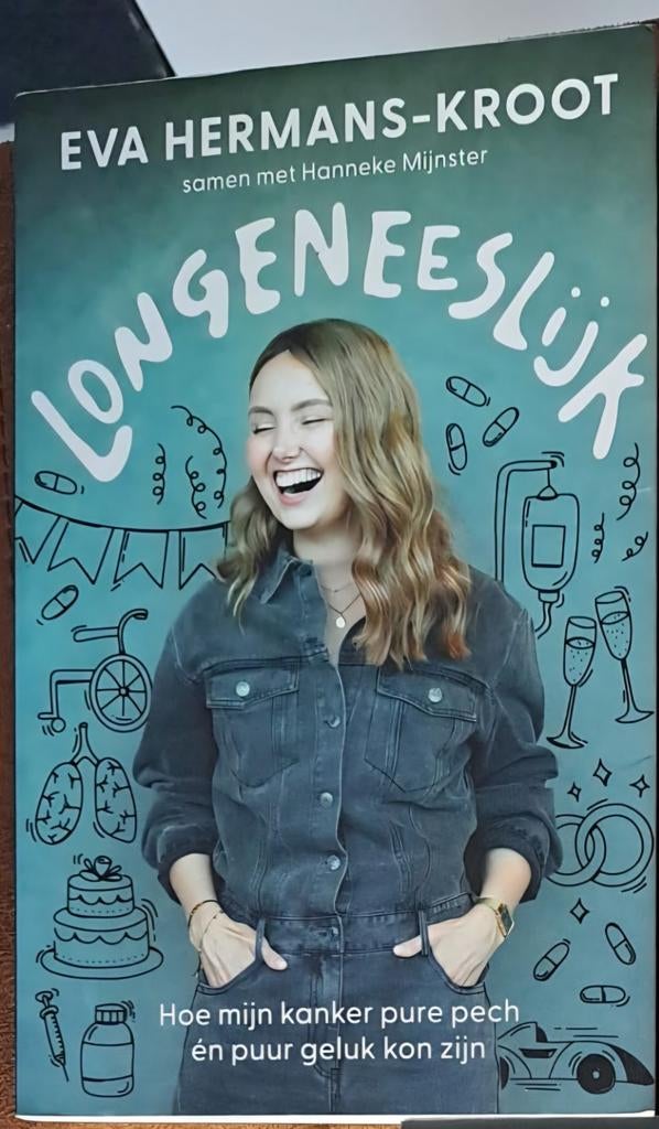 Boek: longeneeslijk, Boeken, Biografieën, Ophalen of Verzenden, Zo goed als nieuw, Eva hermans kroot, Overige