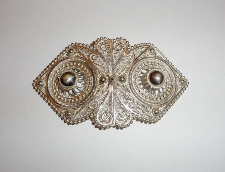 Gesp Zeeuwse knop zilver Klederdracht, Antiek en Kunst, Ophalen of Verzenden, Zilver