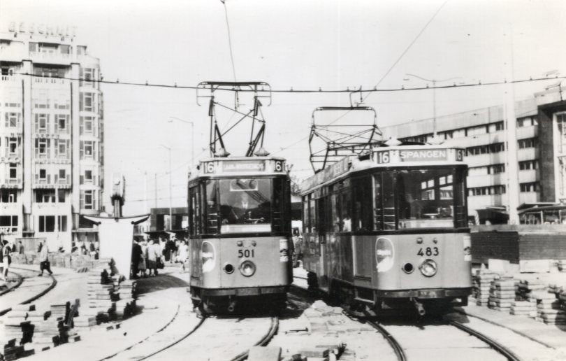 RET Mannenkoor Nr. 163 Tram, Verzamelen, Verzenden, 1960 tot 1980, Ongelopen, Zuid-Holland