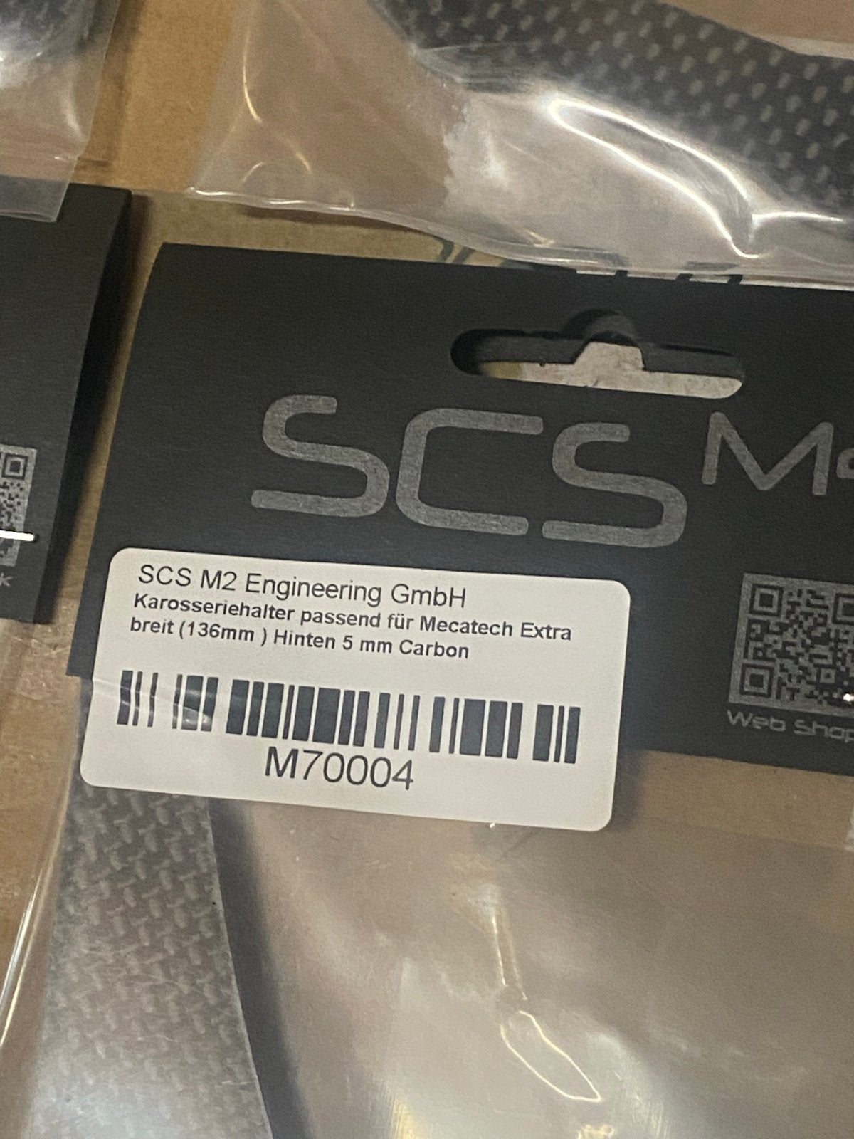 SCS M2 Engineering Carbon Carrosseriehouders RC Auto, Ophalen, Nieuw, Auto, Overige merken