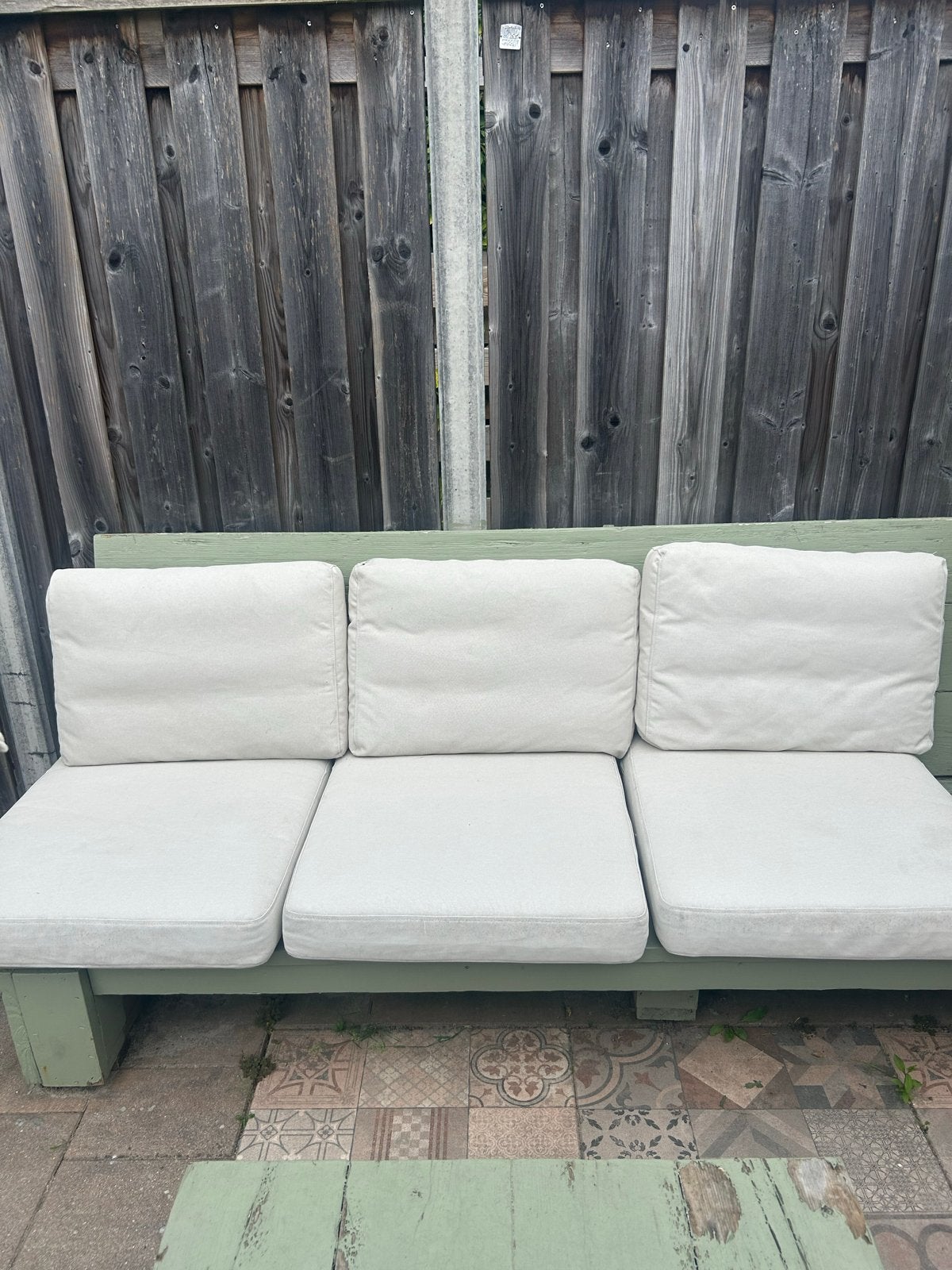 Ikea Frösön zit- en rugkussens (6x) met beige hoezen, Tuin en Terras, Tuinmeubel-accessoires, Ophalen, Gebruikt