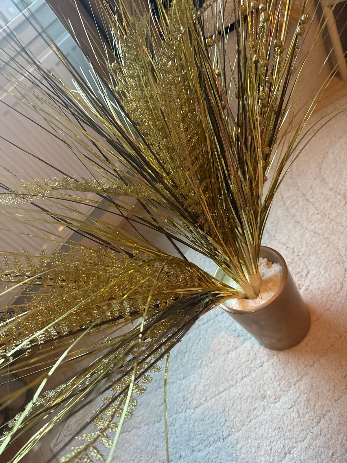 Gouden kunstplant in pot - Decoratieve blikvanger, Huis en Inrichting, Woonaccessoires | Kunstplanten en Kunstbloemen, Ophalen