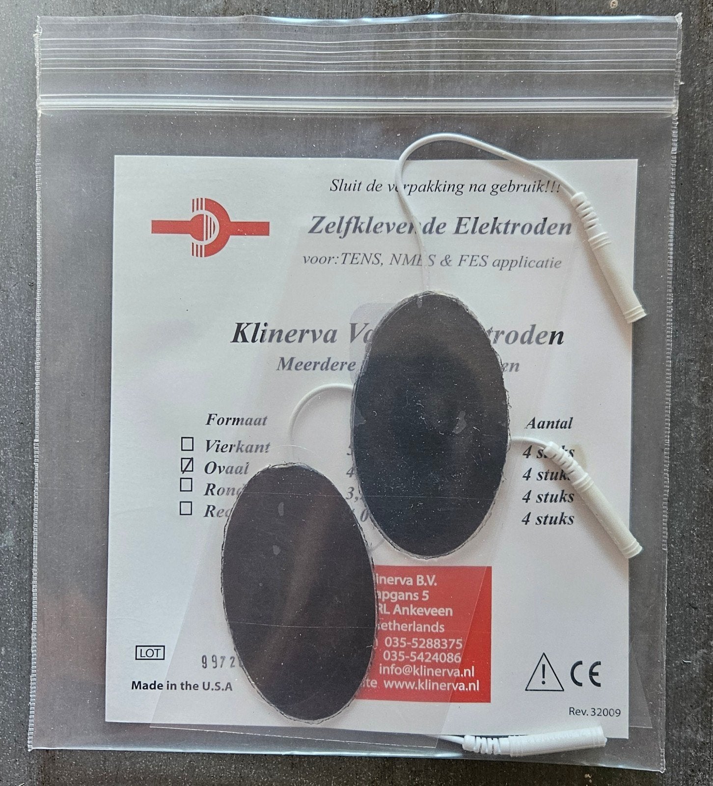 Zelfklevende elektroden 5 x 4 stuks, Ophalen of Verzenden, Nieuw