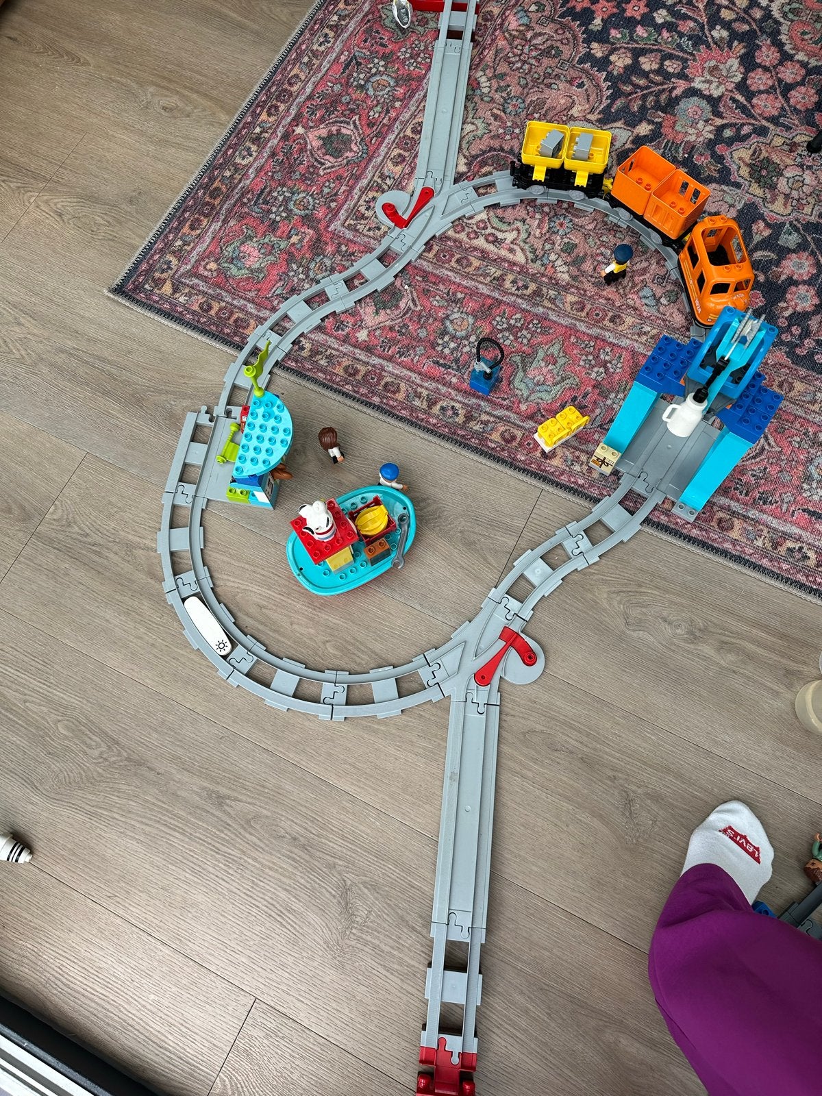 Lego Duplo Goederentrein 10875 - Complete Set, Gebruikt, Overige thema's, Ophalen of Verzenden, Compleet