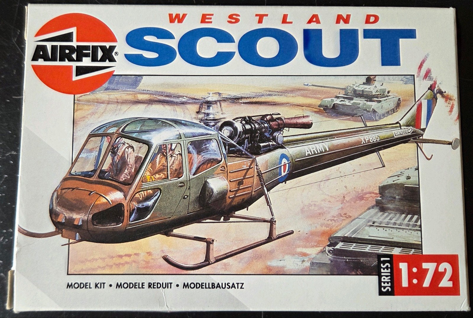 Airfix  Westland Scout 1:72, Overige merken, 1:72 tot 1:144, Helikopter, Ophalen of Verzenden
