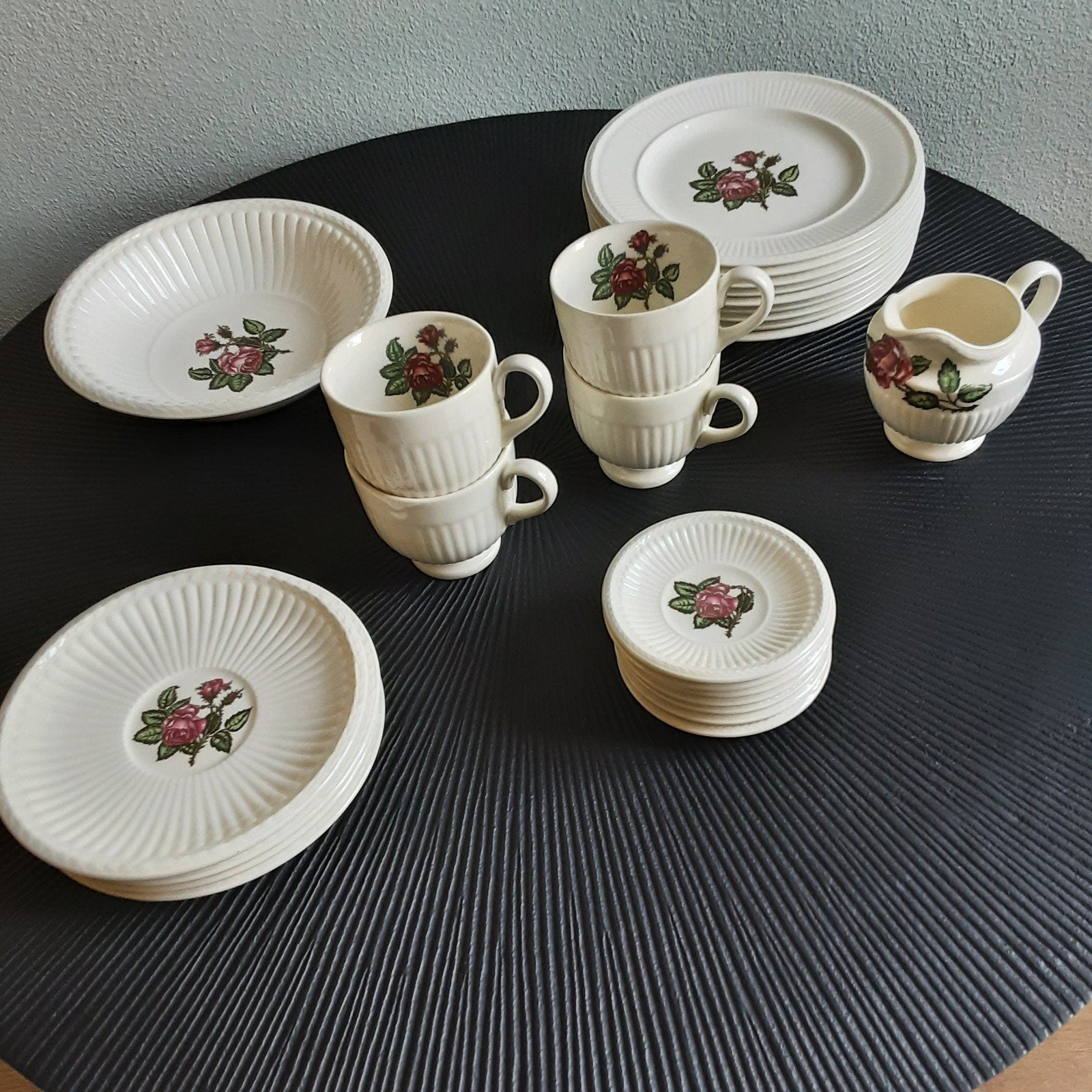 Wedgwood Rose Moss servies - Vintage en compleet, Ophalen