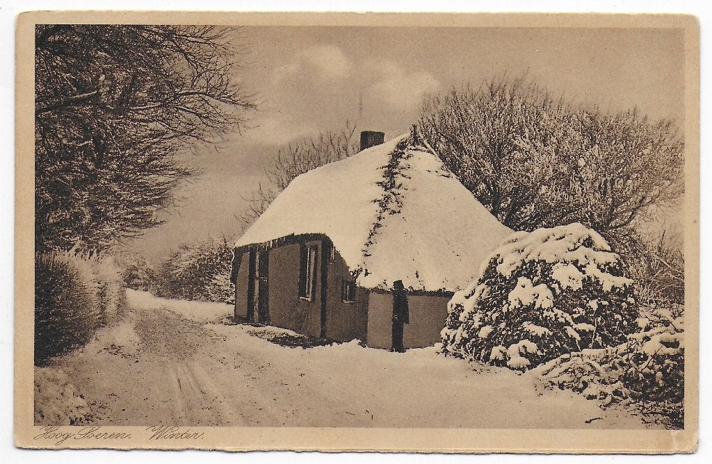 Hoog Soeren Winter Ansichtkaart B7671 uit 1928, Ophalen of Verzenden, 1920 tot 1940, Gelopen, Gelderland