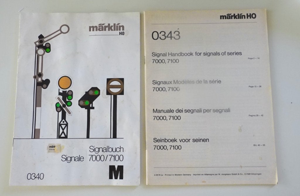 Märklin Seinboek 0340 - voor M-rails, Wisselstroom, Gebruikt, Märklin, Boek, Tijdschrift of Catalogus