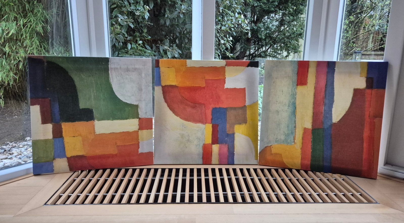 3-delige abstracte kunstset Ikea, Pjätteryd Farbige Formen I, Ophalen of Verzenden