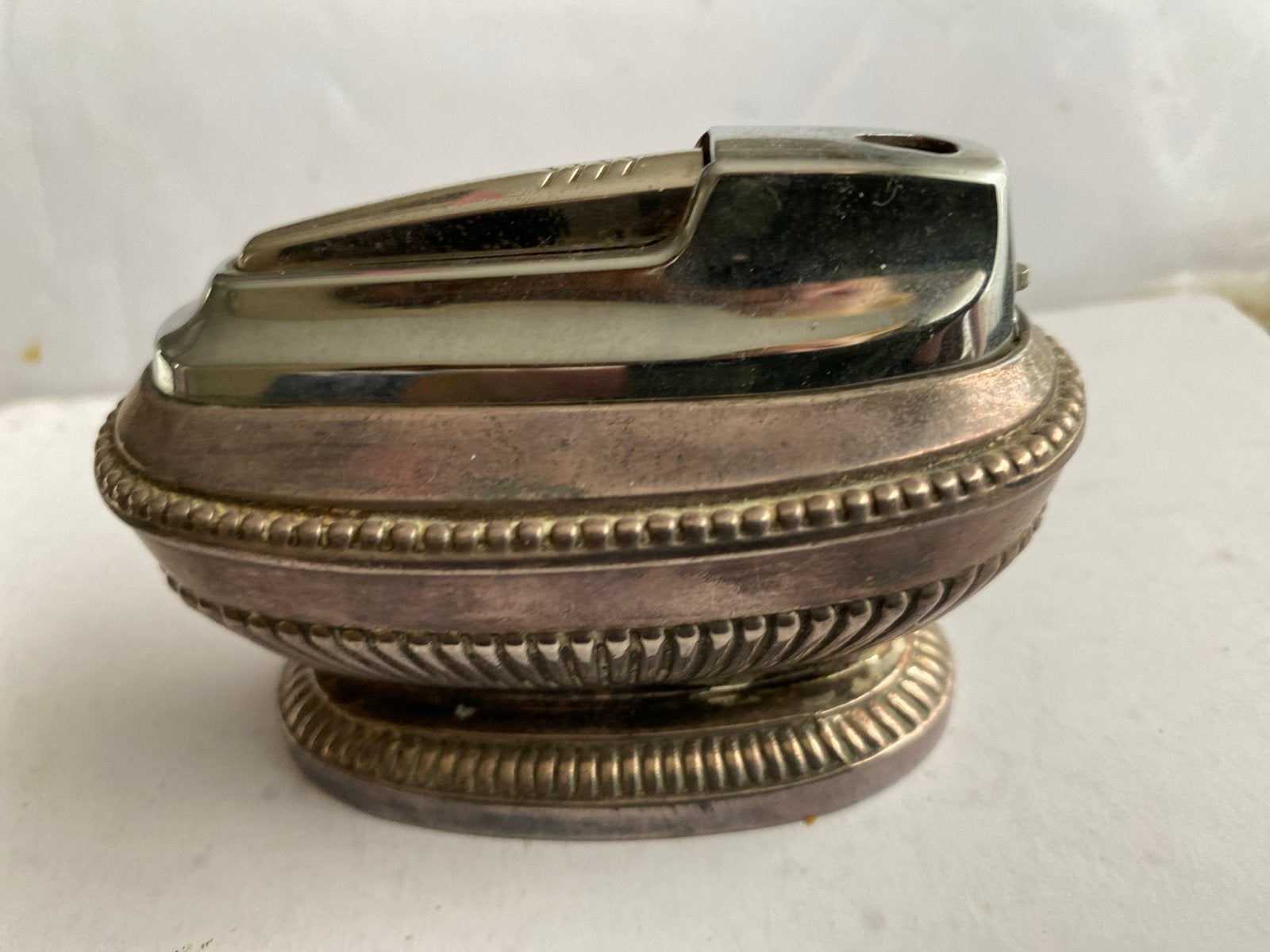 Ronson Vintage tafel aansteker zilver, Verzenden, Gebruikt, Aansteker