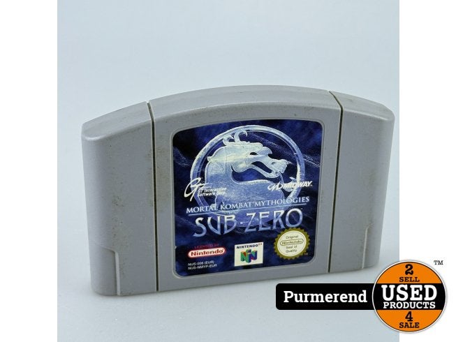 N64 Game: Sub-Zero Losse cardridge, Nintendo, Zo goed als nieuw, Support@nintendo.com, 11-1 Hokotate-cho, Kamitoba, Minami-ku
Kyoto 601-8501
Japan
