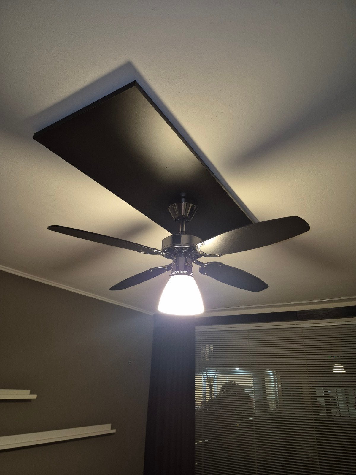 ventilator met verlichting, Ophalen, Ventilator met afstandsbediening, Zo goed als nieuw, Plafondventilator