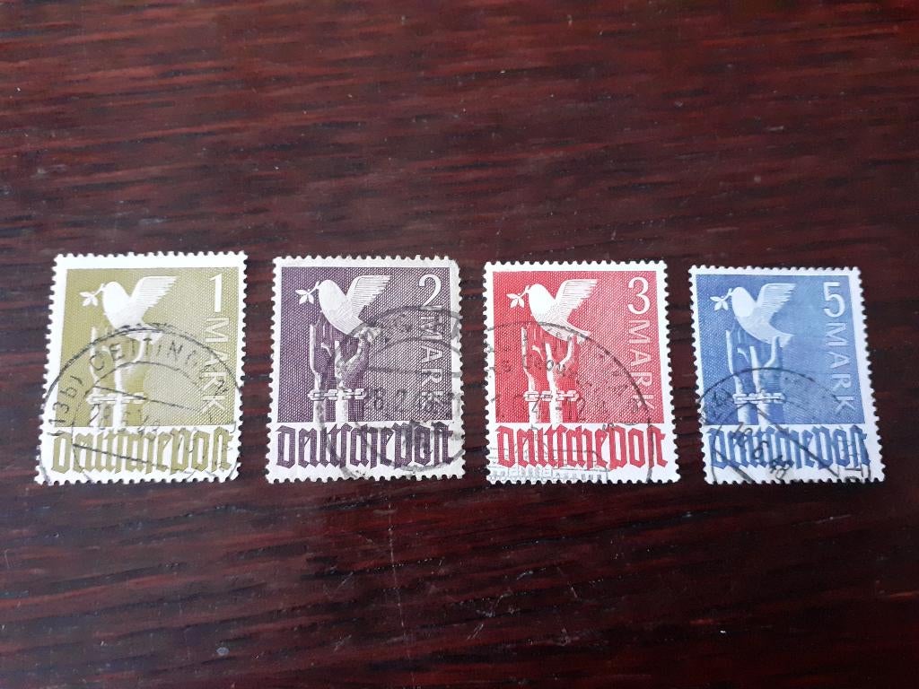 Geall. bezetting, mi 959-962, bieden vanaf € 10,00, Verzenden, Overige periodes, Gestempeld