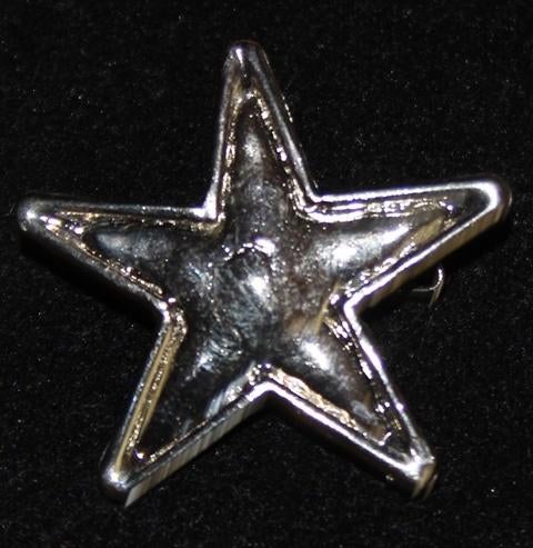 broche 5 puntige ster 3,5 cm 85610, Overige materialen, Minder dan 4 cm, Ophalen of Verzenden, Zo goed als nieuw