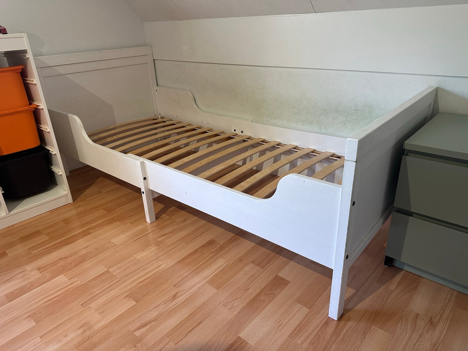 IKEA Sundvik meegroeibed 80x200 cm, Ophalen, Gebruikt, Eenpersoons, Wit