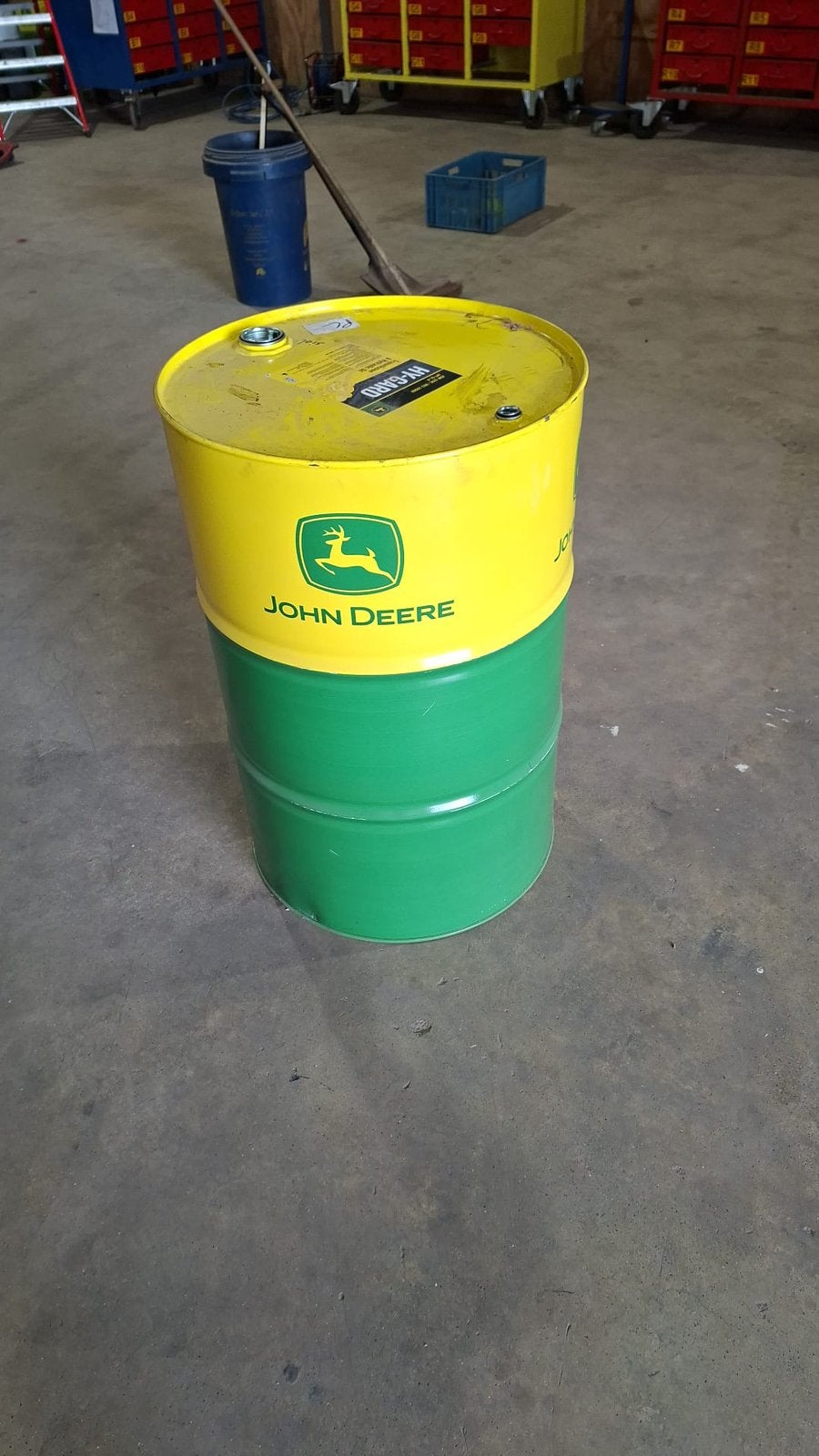 John deere olievat, Ophalen