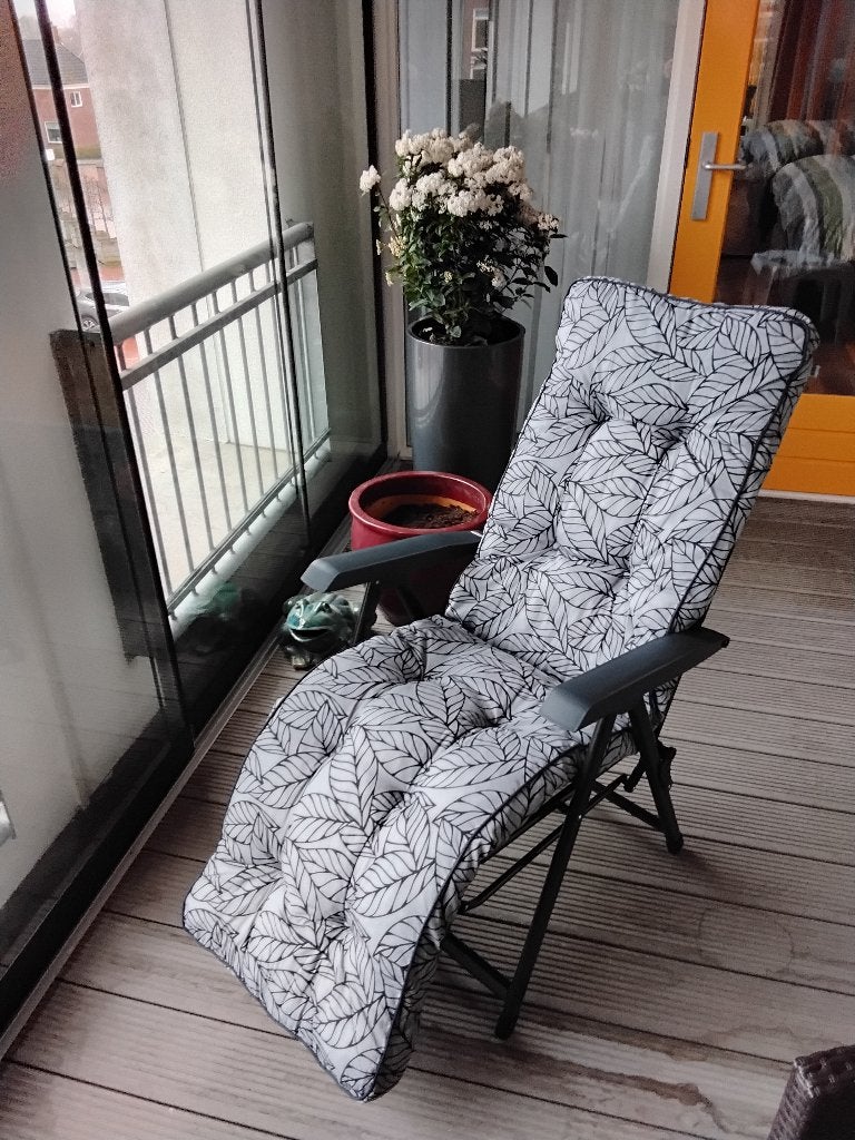 Zwart/grijs tuinmeubelen, Ophalen, Zo goed als nieuw, Kunststof, Inklapbaar