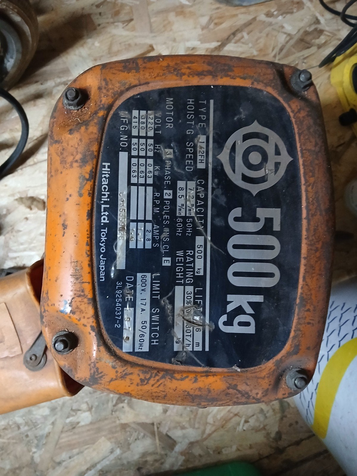 Hitachi 500kg Takel - Gebruikt, Ophalen