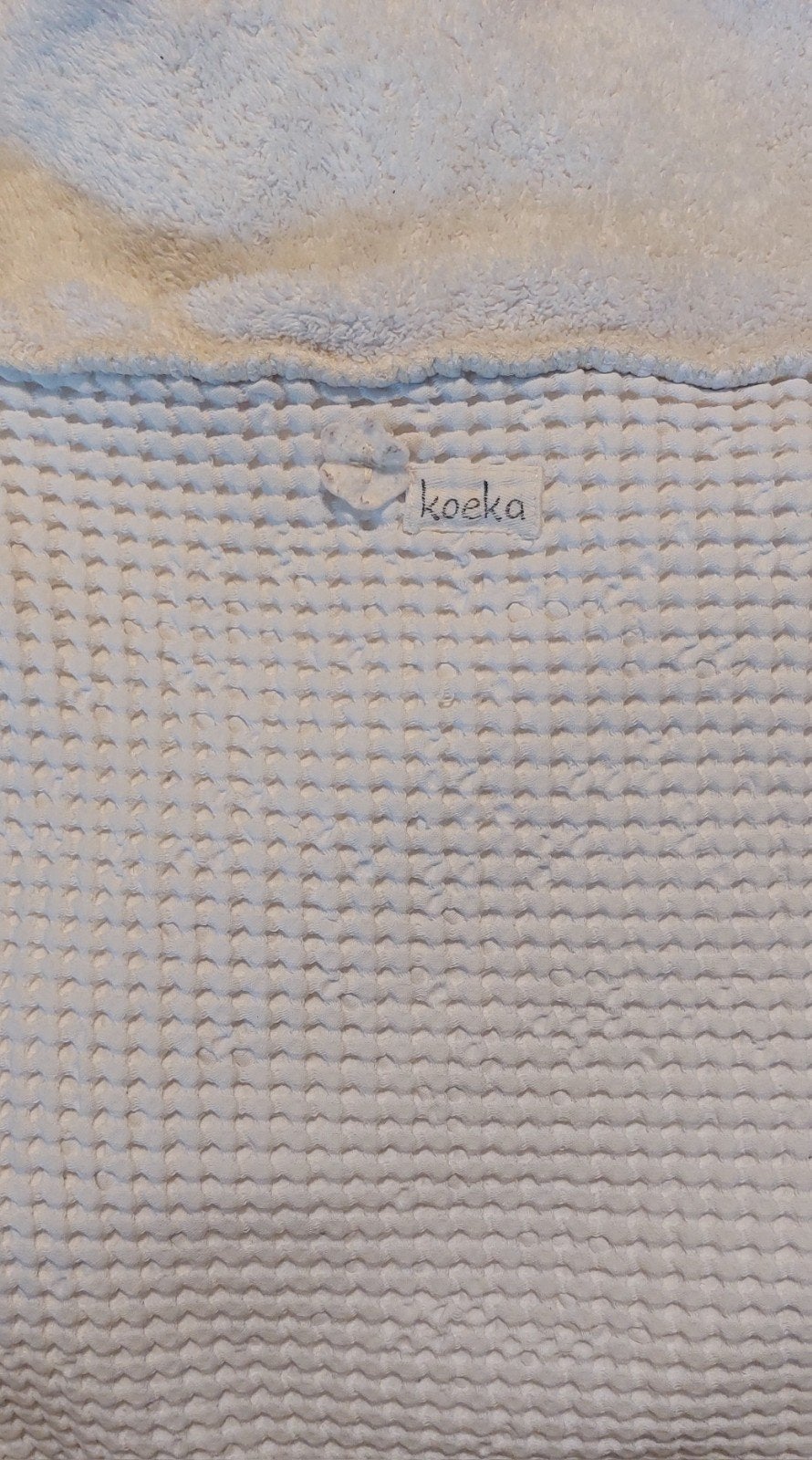 Koeka dekentje en boxkleed, Gebruikt, Jongetje of Meisje, Wit, Ophalen of Verzenden