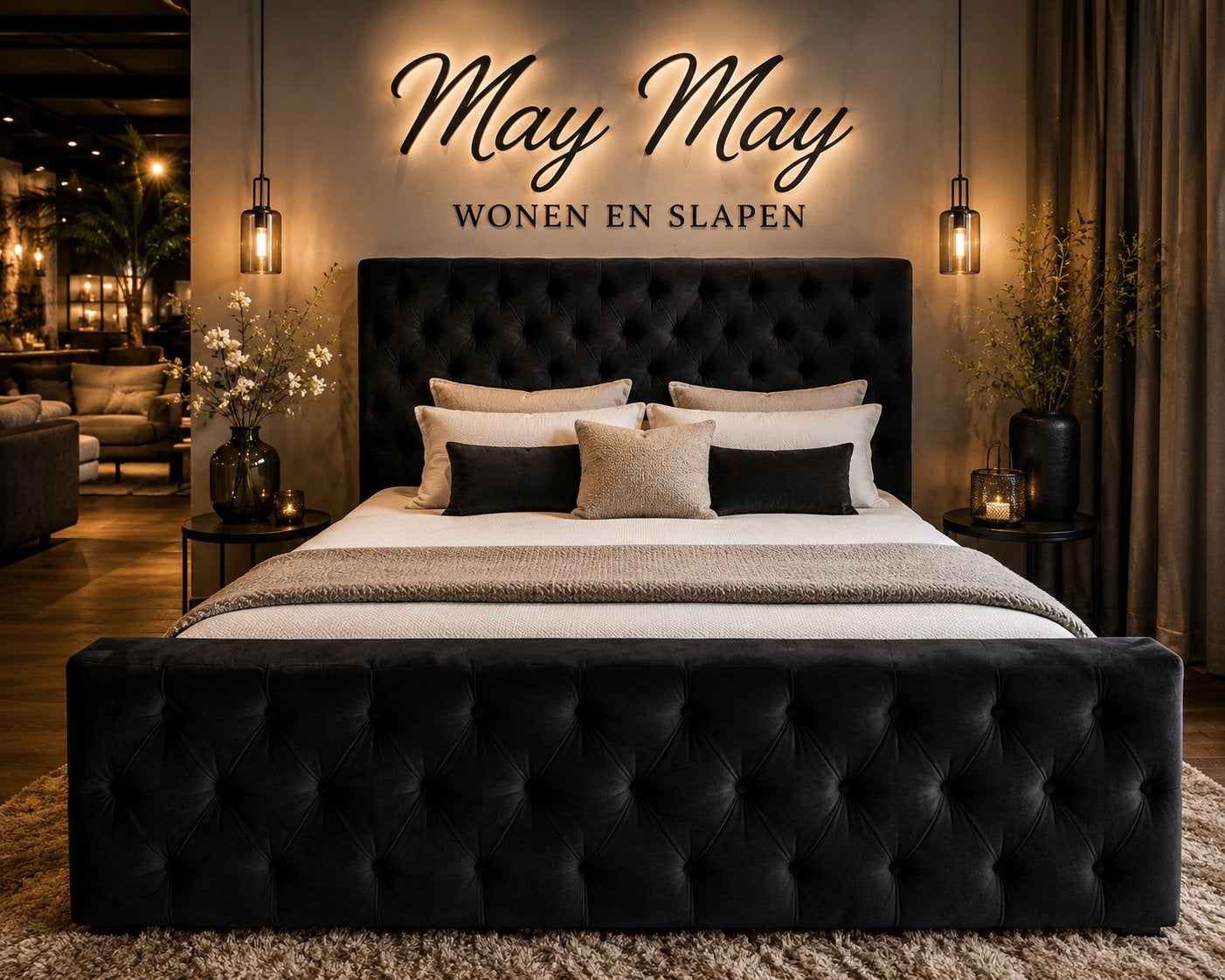 Boxspring 180 Zwart Gecapitonneerd met Emma matras E-7379, Huis en Inrichting, Slaapkamer | Boxsprings, Ophalen, #Boxspring#Gecapitonneerd#180#Zwart#2persoons