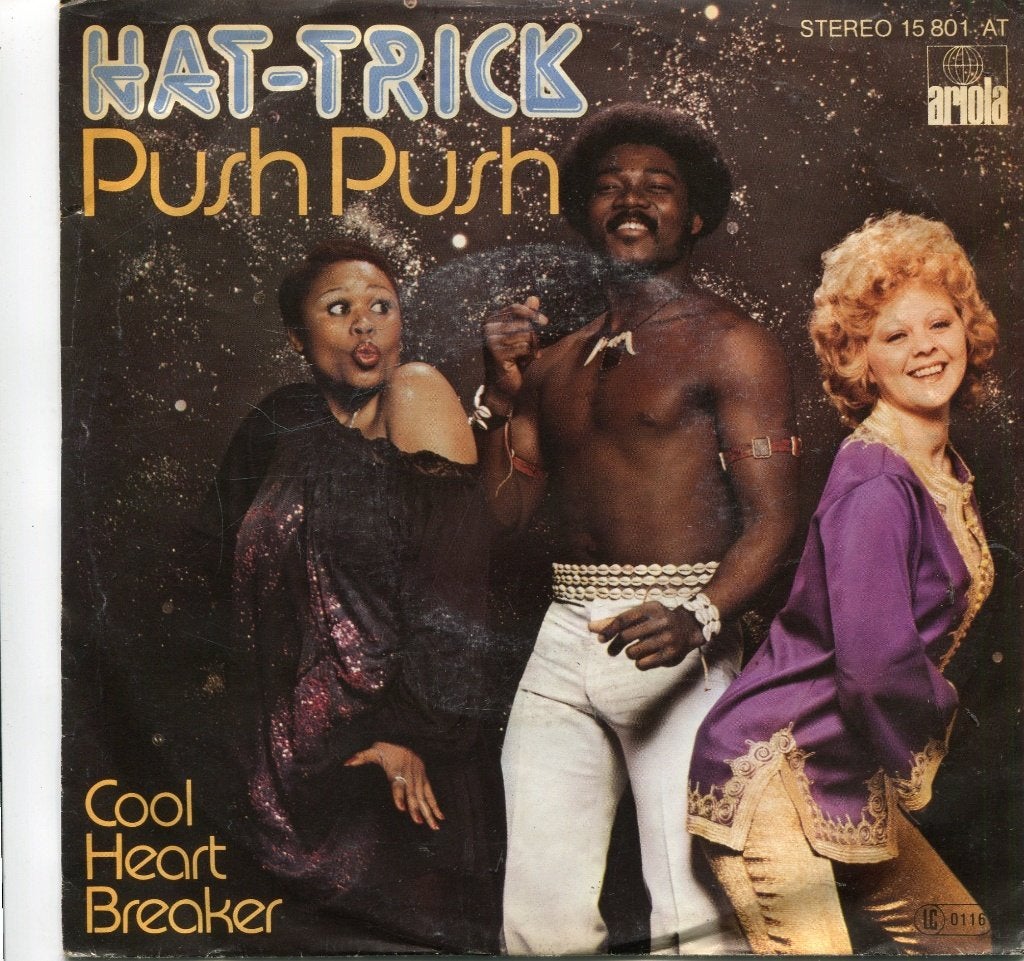 HAT-TRICK  -  Push push, Gebruikt, 7 inch, Pop, Fotohoes