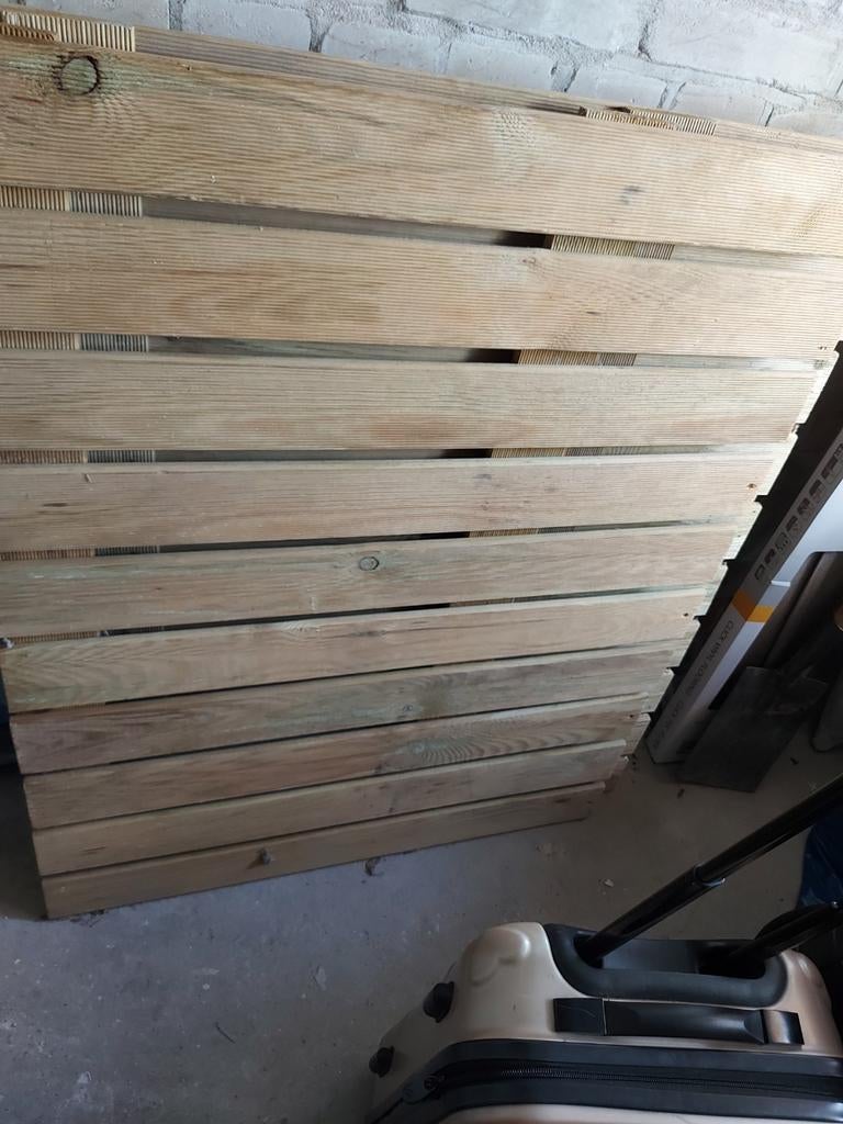 2 tuin vlonders,,,,80 cm bij 1 m, Tuin en Terras, Schuttingen, Ophalen of Verzenden