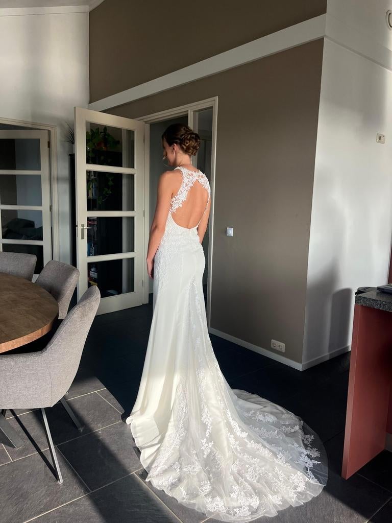 Trouwjurk Blue by Enzoani, Trouwjurk, Wit, Ophalen of Verzenden, Enzoani