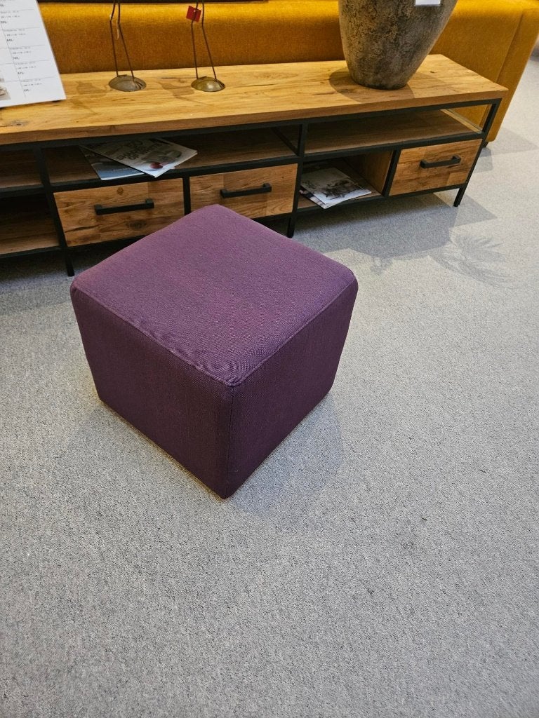 Kubus hocker 45x45x45, Ophalen, Stof, Minder dan 50 cm, Vierkant