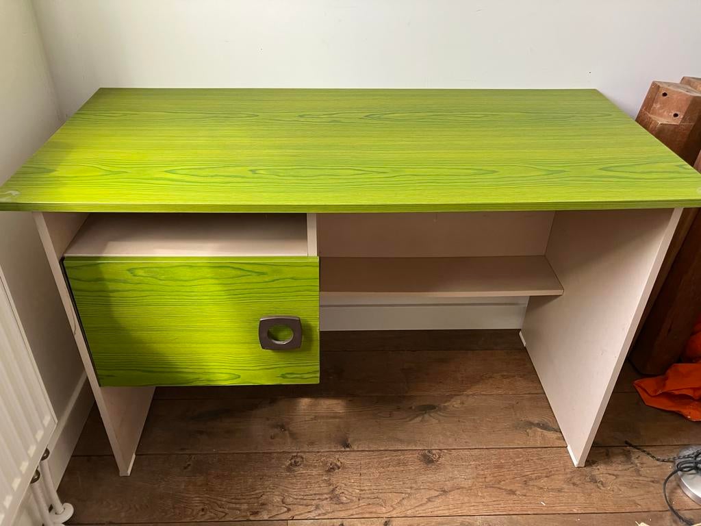 Vintage bureau jaren 70, Ophalen, Overige typen, Groen, Gebruikt