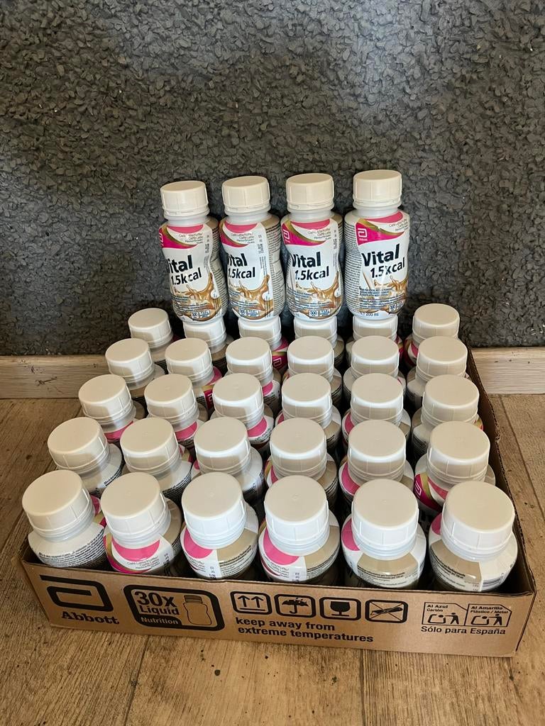 Vital 1,5 kcal Drinkvoeding koffie smaak 34 flesjes, Ophalen of Verzenden
