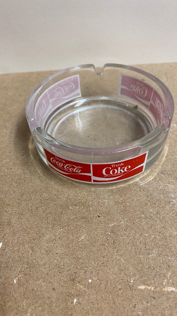 Vintage Coca-Cola asbak - Drink Coke, Verzamelen, Ophalen of Verzenden, Gebruikt, Overige typen