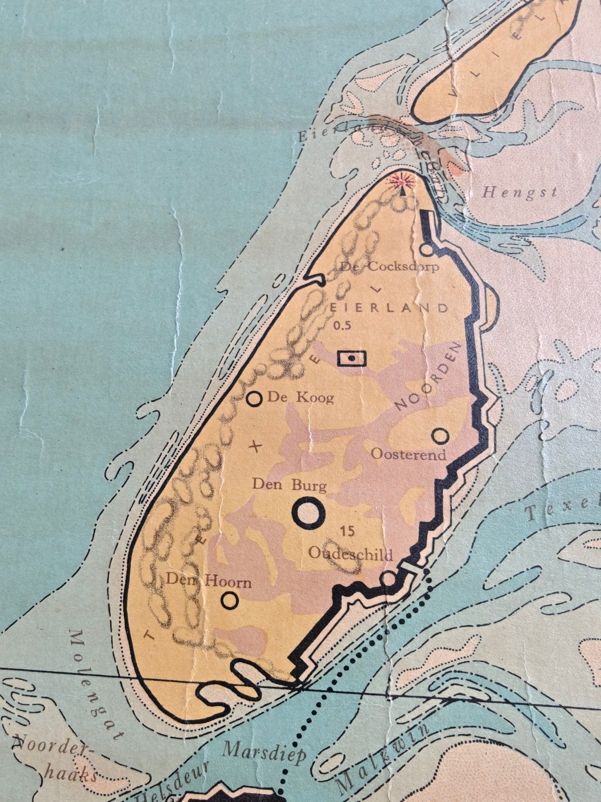 Vintage Wandkaart Nederland - J.B. Wolters, Landkaart, 1800 tot 2000, Nederland, K. Zeeman