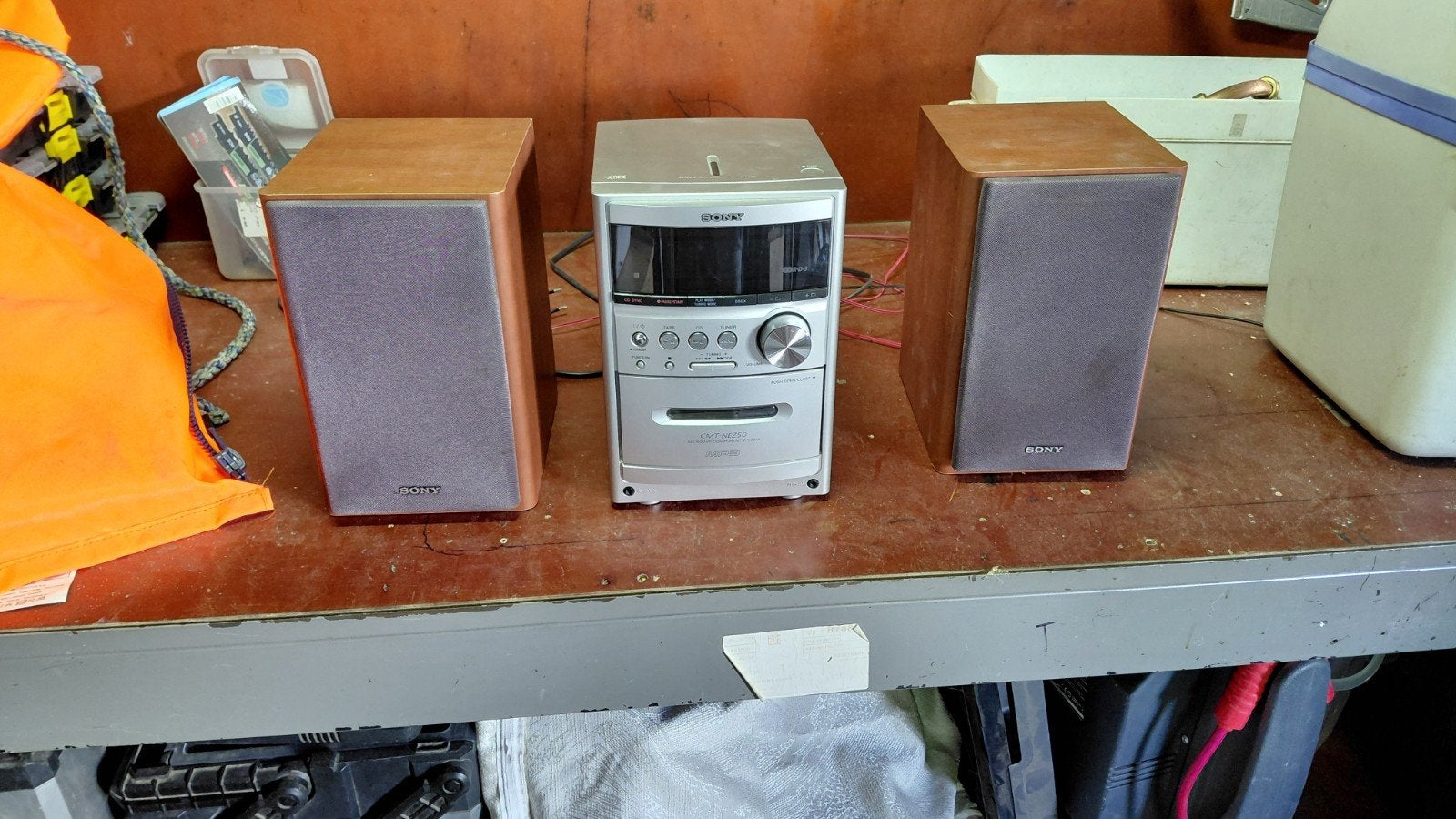 Sony CMT-NEZ50 Micro Hifi Systeem met CD, Cassette, Radio, Gebruikt, Microset, Ophalen of Verzenden, Tuner of Radio