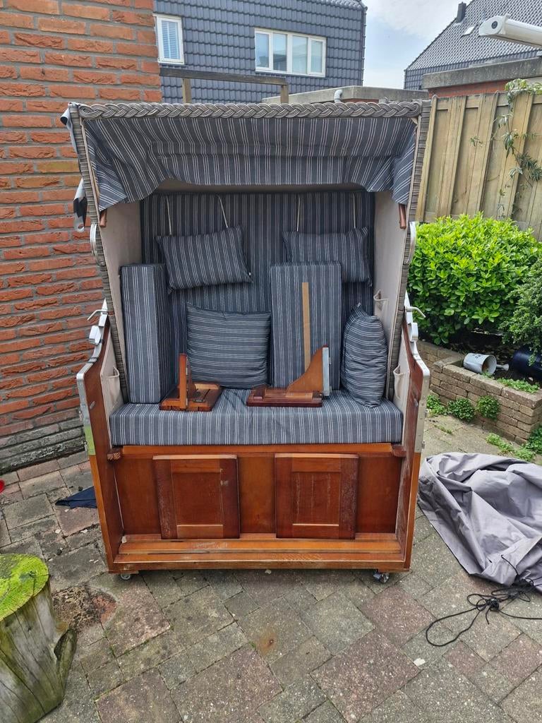 Mooie Strandkorb - Perfect voor tuin of terras, Ophalen, Gebruikt