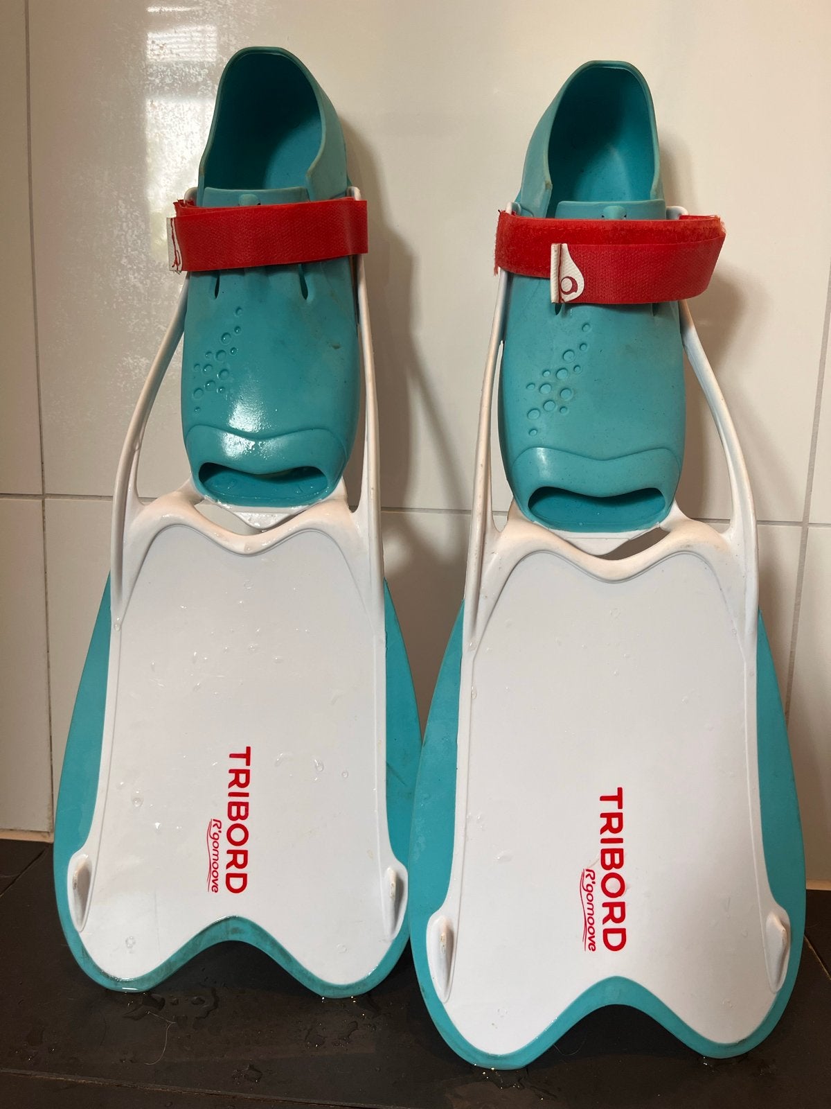 Tribord zwemvliezen / flippers maat EU 36/37, Ophalen, Gebruikt