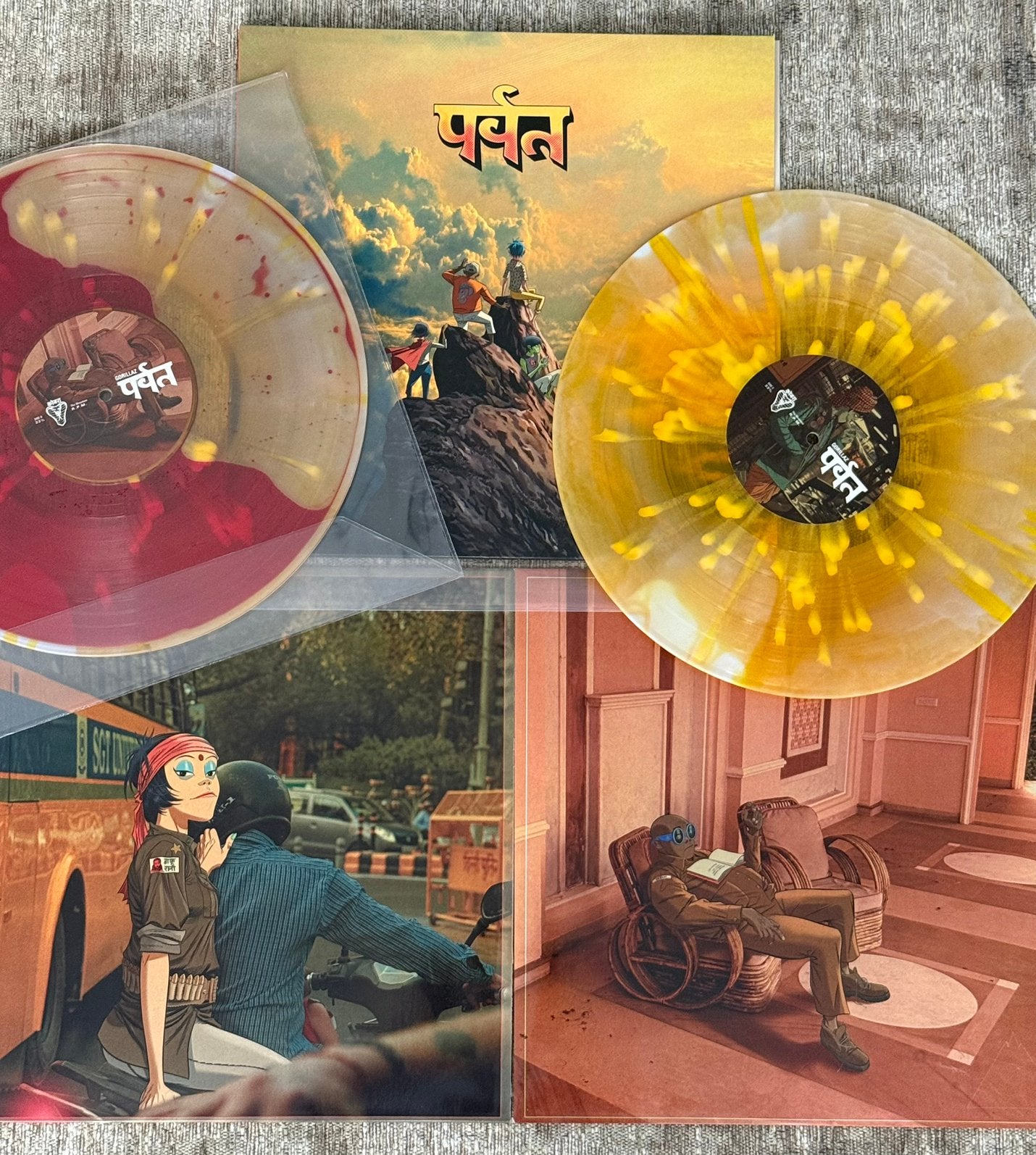 Gorillaz – The mountain bad world liquid / Splatter Edition, Cd's en Dvd's, Vinyl | Pop, Beschermende buitenhoes, 2020 tot heden