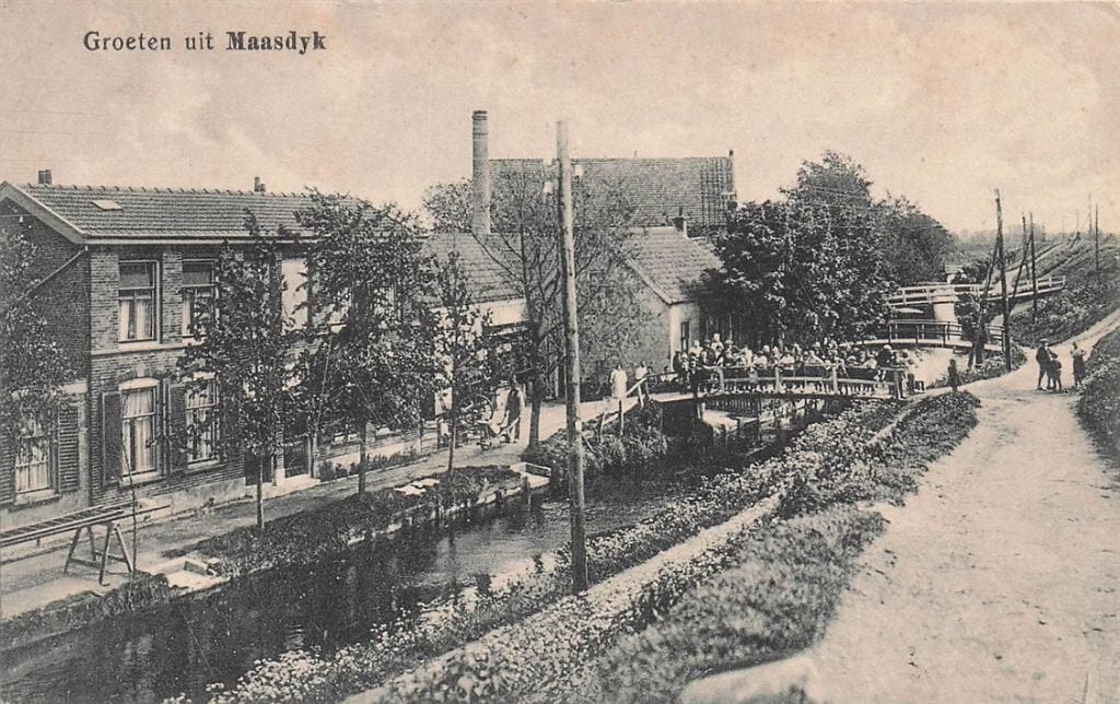 702-426-045 Groeten Uit Maasdijk, Verzamelen, Ansichtkaarten | Nederland, Verzenden, Voor 1920, Zuid-Holland