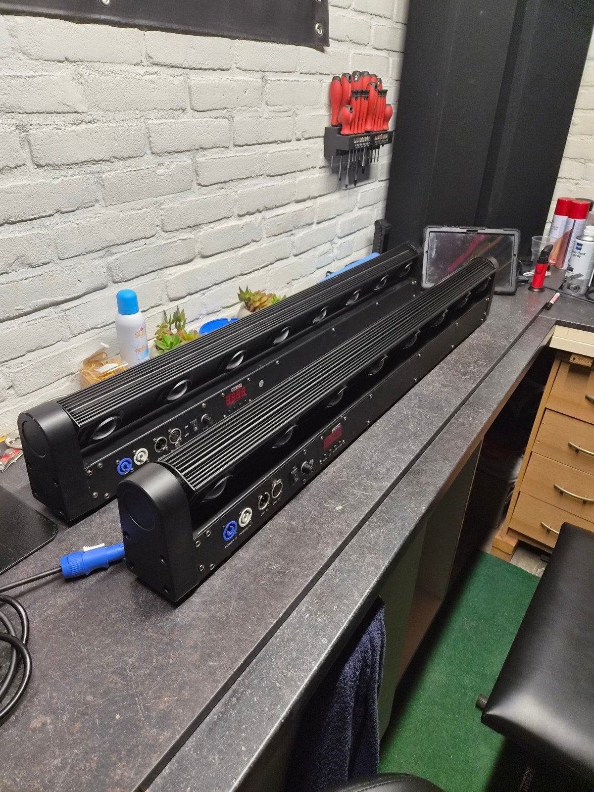 2x LED Moving Bar, Muziek en Instrumenten, Ophalen, Zo goed als nieuw, Licht, Kleur